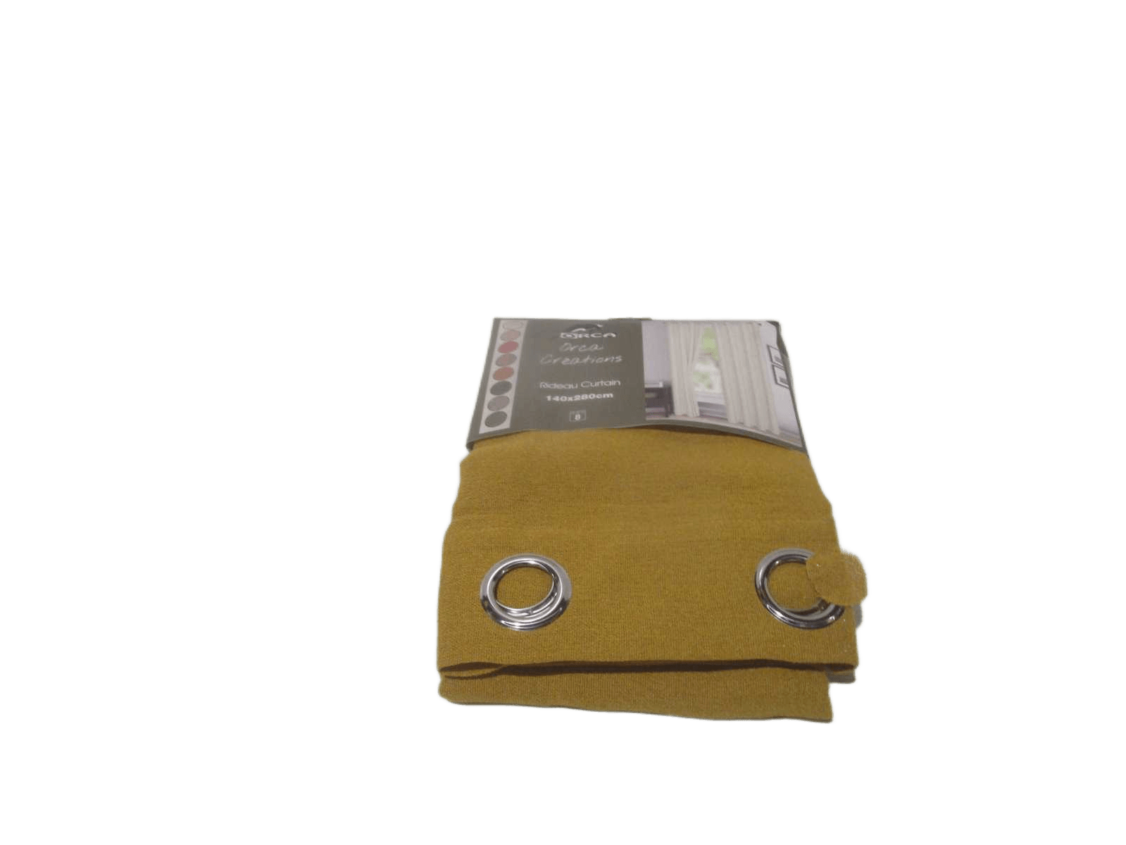 Curtain 140x280 Cm 100% Polyester 8 Ring 200gsm With Packing Hanger