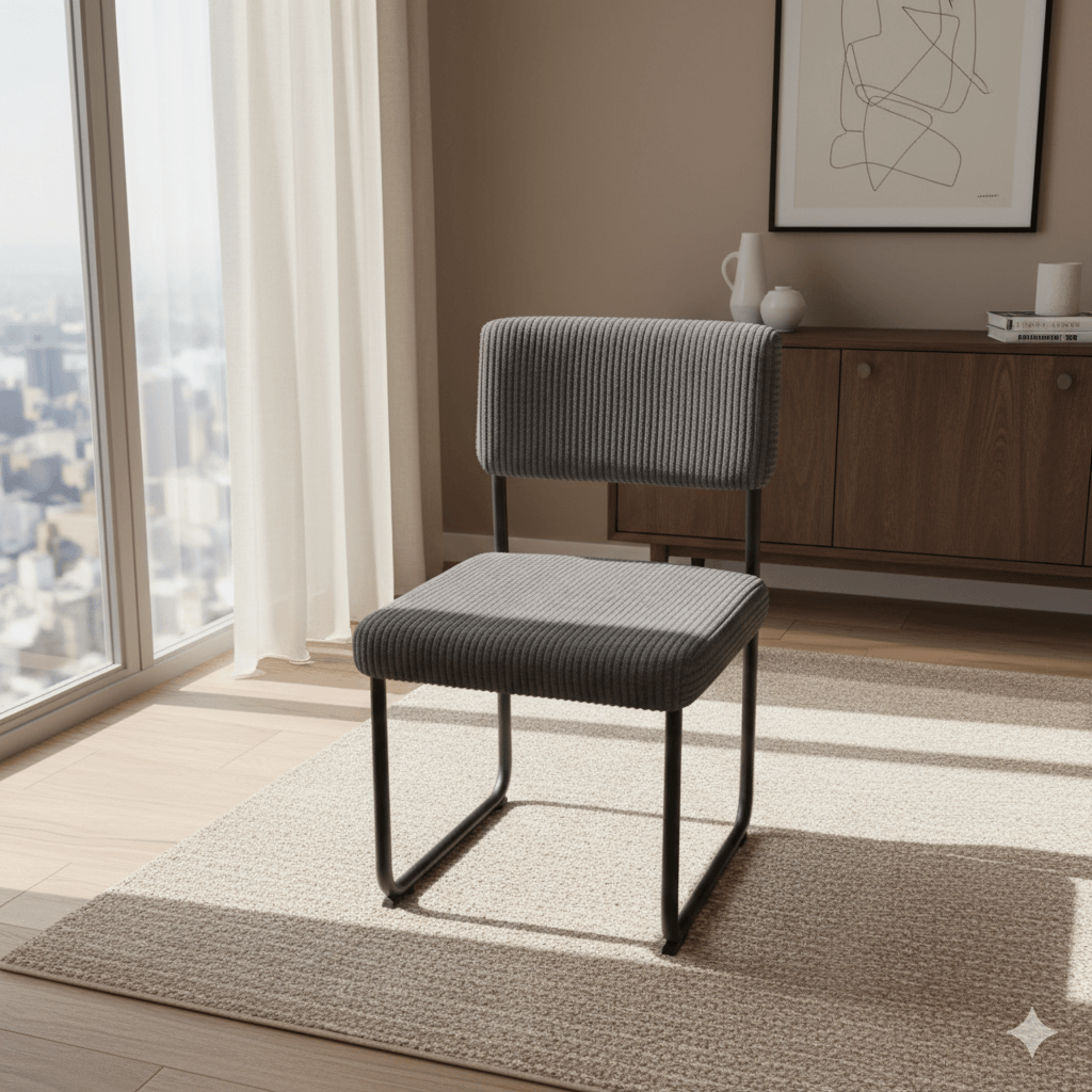 Dining Chair With Black Base Hyper 15dark Grey 56*47*86