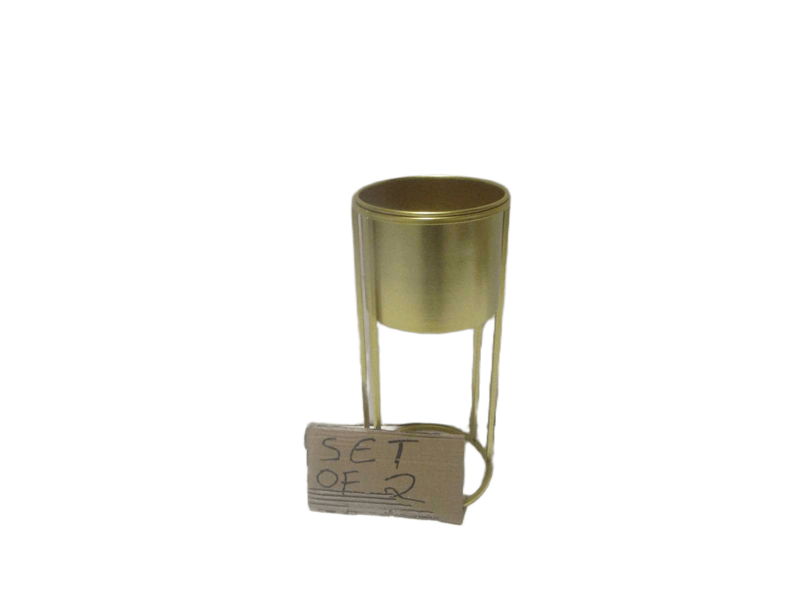 Flower Pot Gold L:24*70cm S:21*49cm