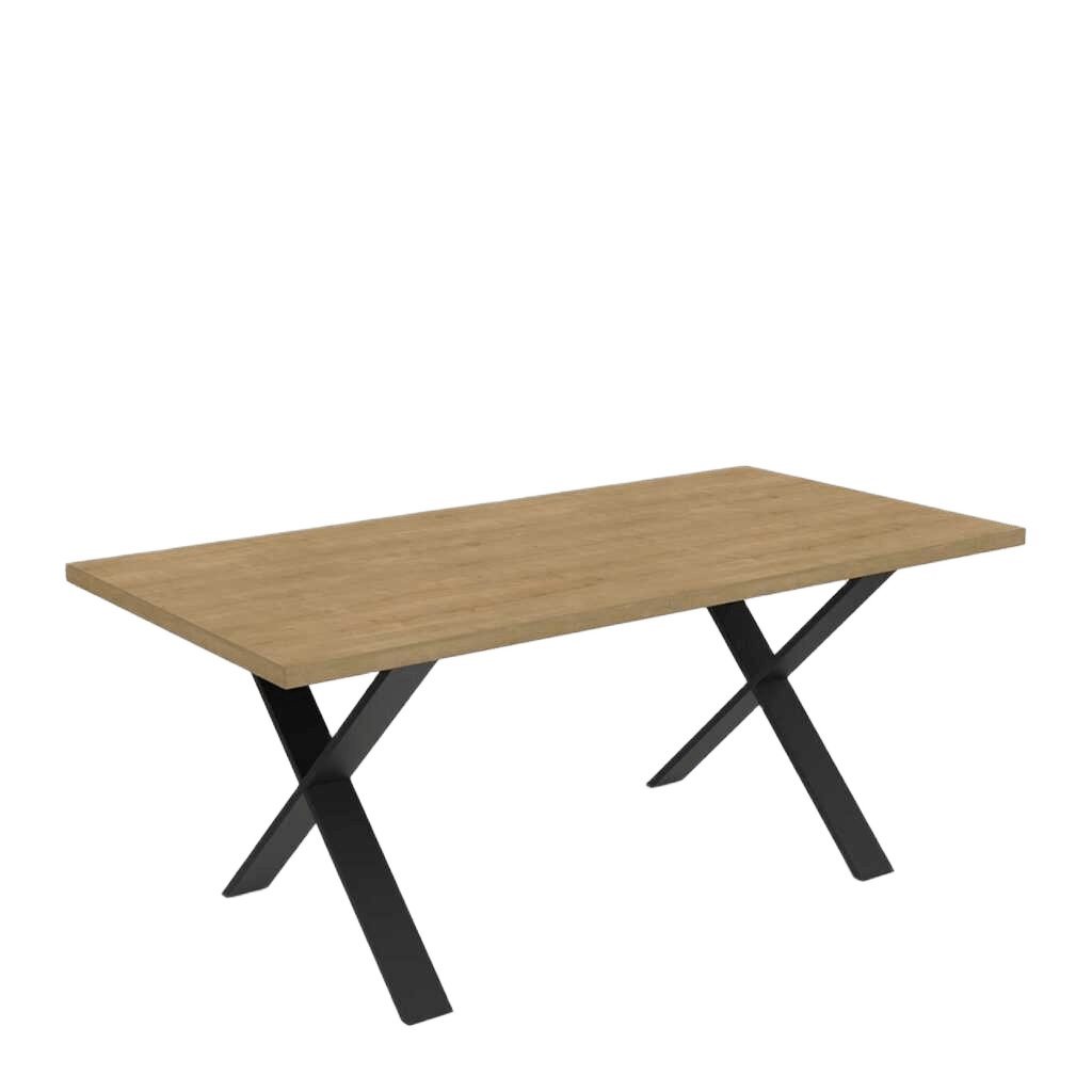 Table With Metal Black Legs