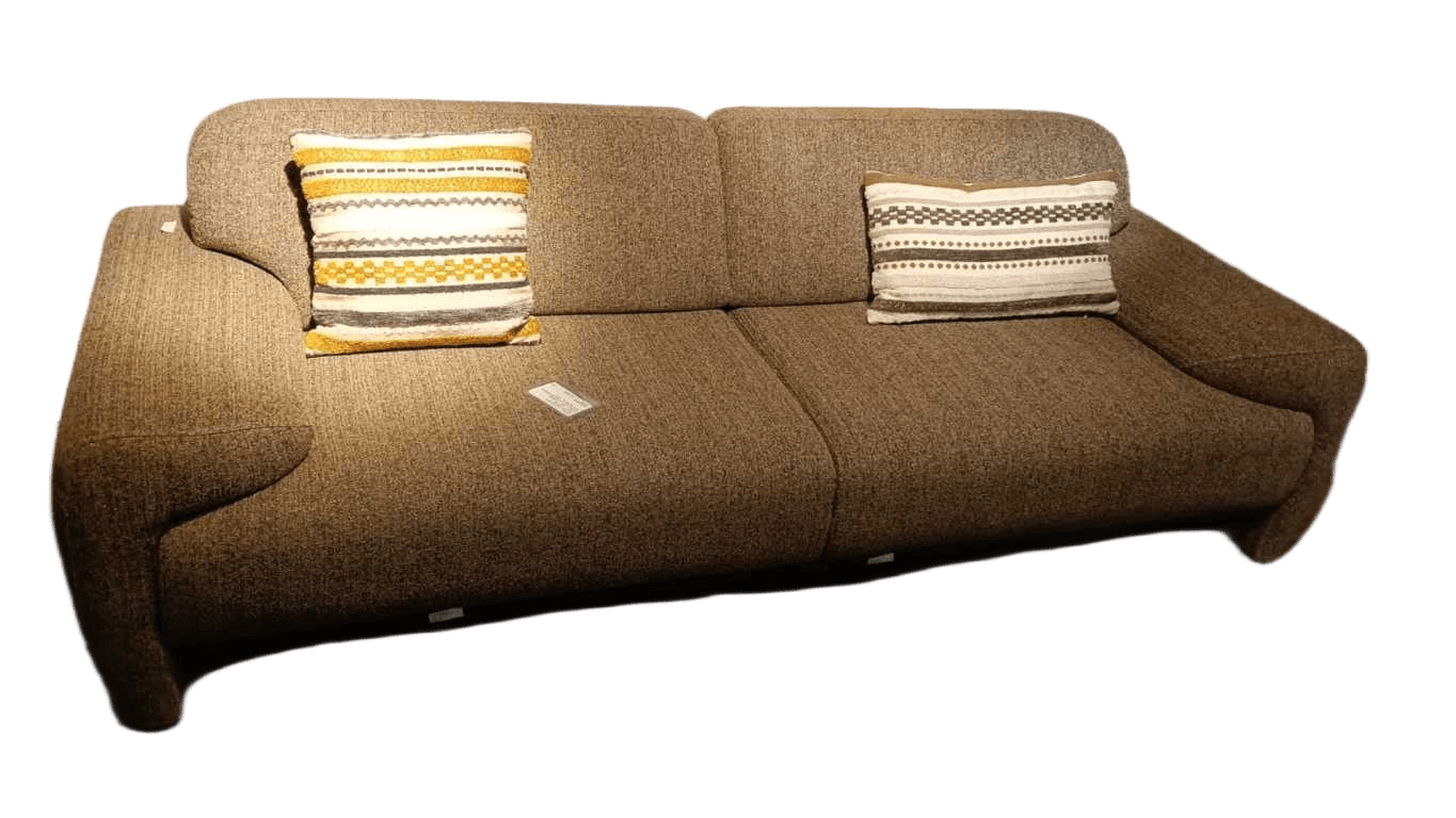 Sienna 3 Seaters Sofa Back Mechanism 1 Sqr + 1 Rect. Cushions Brown / Matilda 0404