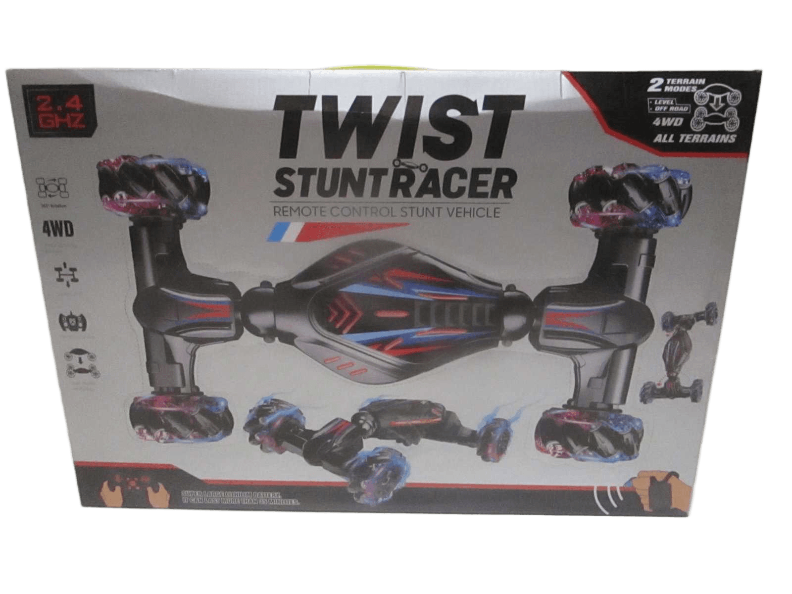 Distortion Car Remote Control*2 Usb Charge Battery Lighting Plastic Packing:color Box Black 43*24*9.5