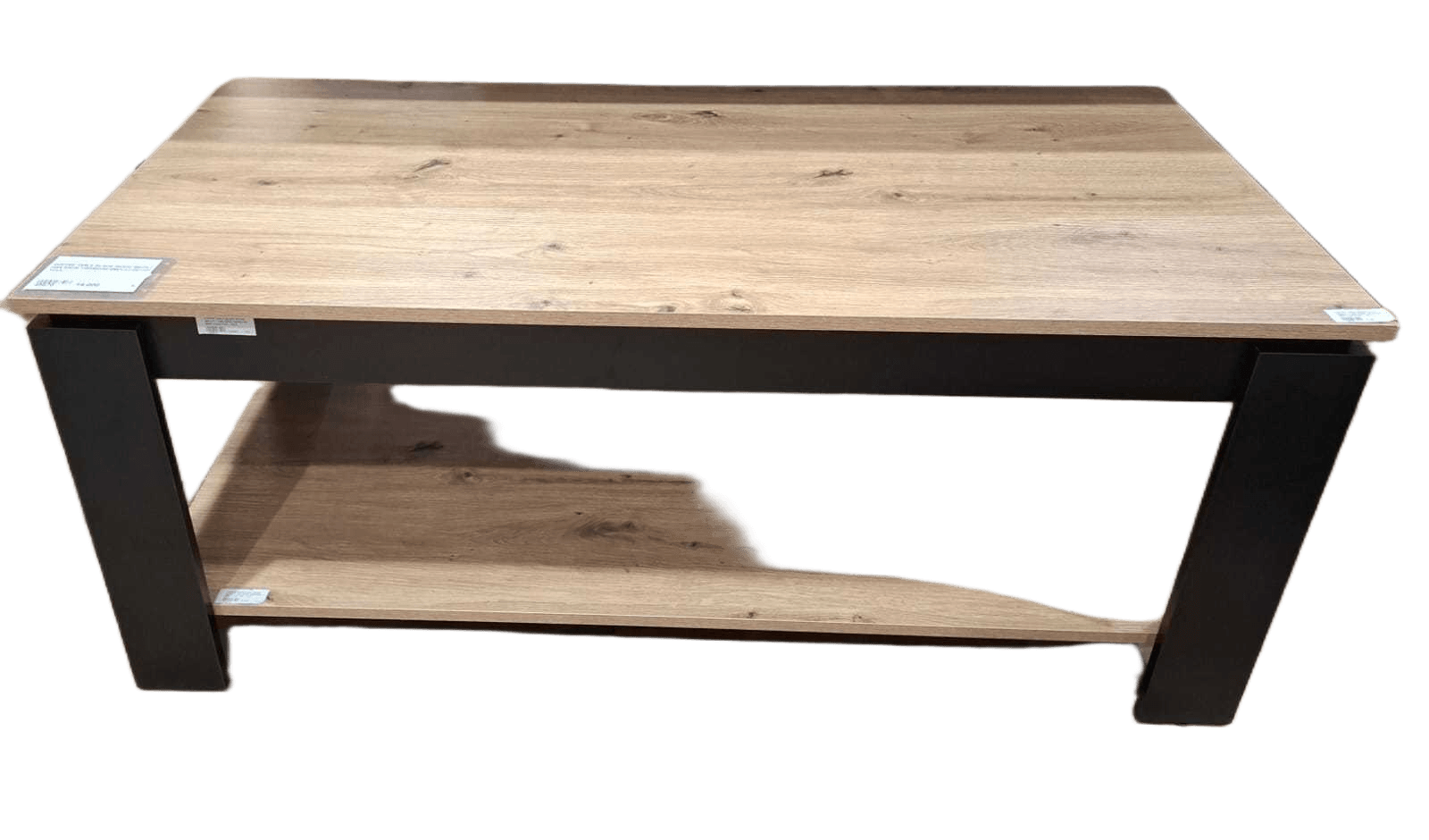 Coffee Table Black Wood 96272-1 + Oak 83038 125x60x50