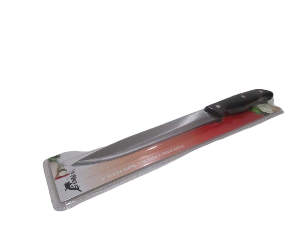 Slicer Knife 8" Ss+pp Full Body Size:33.5cm Thickness:1.8 Mm