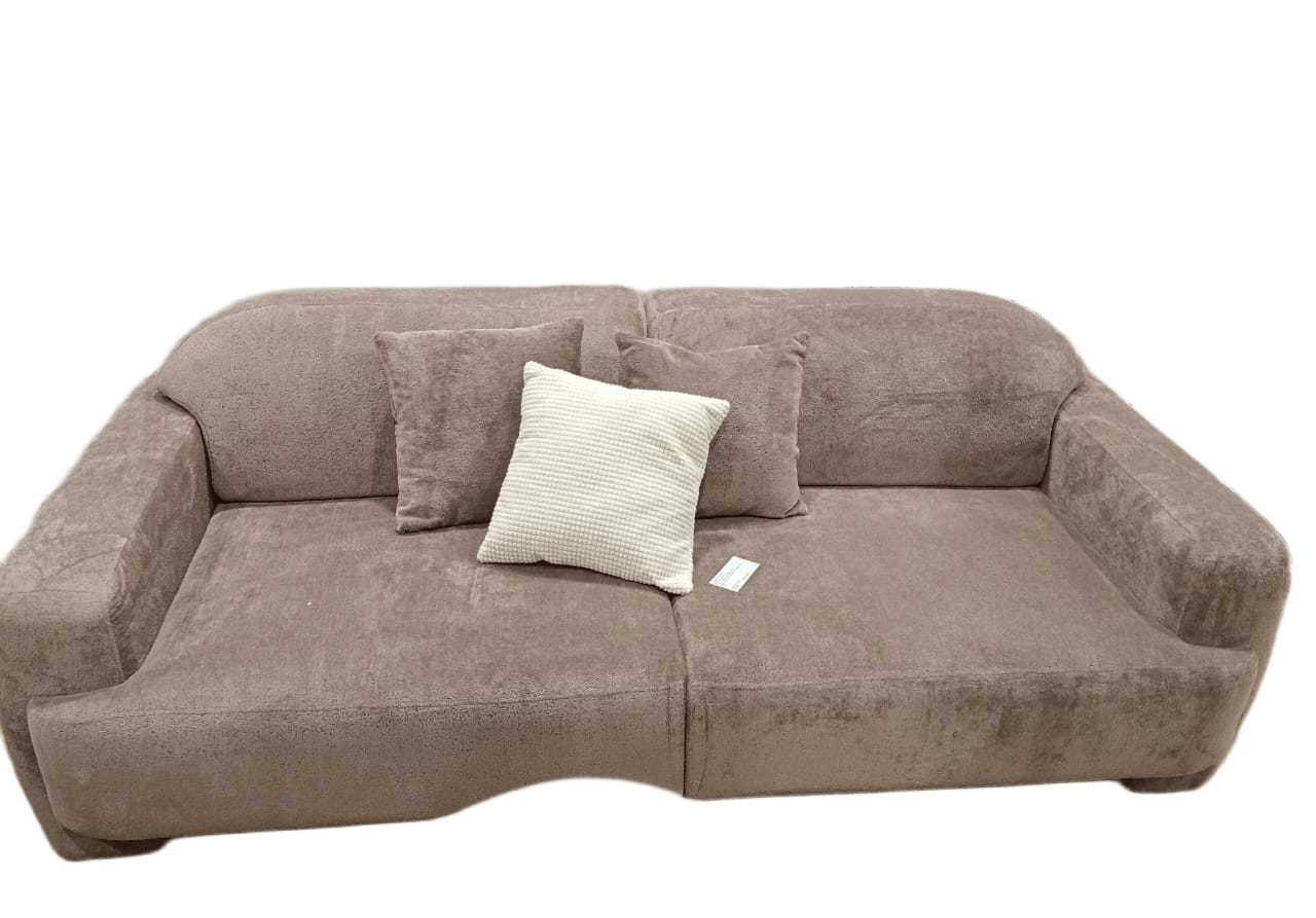 3 Seater Sofa Taupe Danza 1211 2 Sq. Cushions Box 9857