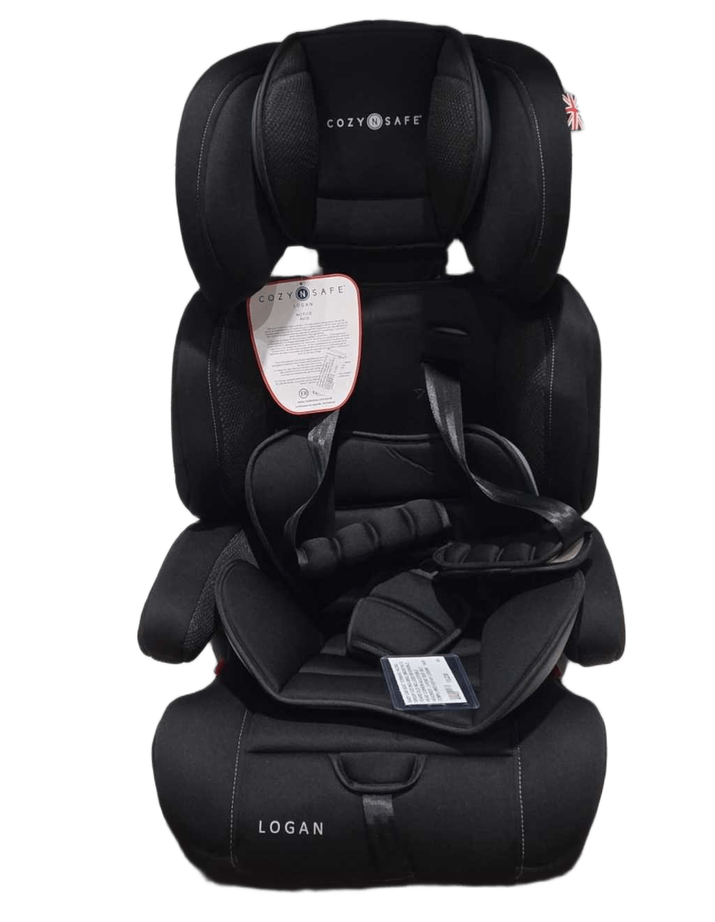 Baby Car Seat Forward Facing Group 1/2/3 9kg-36kg, (9months-12 Years Old) Includes Reversible, Head Cushion Adjustable Headrest , 3-Point Seat Belt Compli