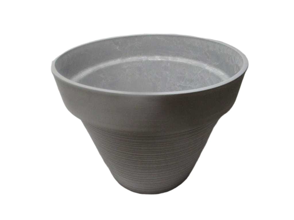 Flower Pot Handmade Grey Stone + Dk Beige 100*80cm