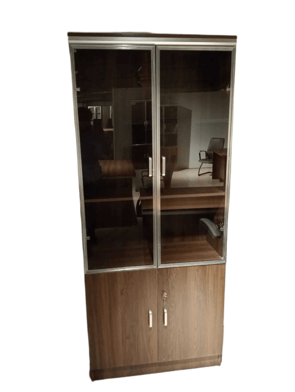 Office File Cabinet2-Door Melamine Particleboard 66b 80x30x190 Cm