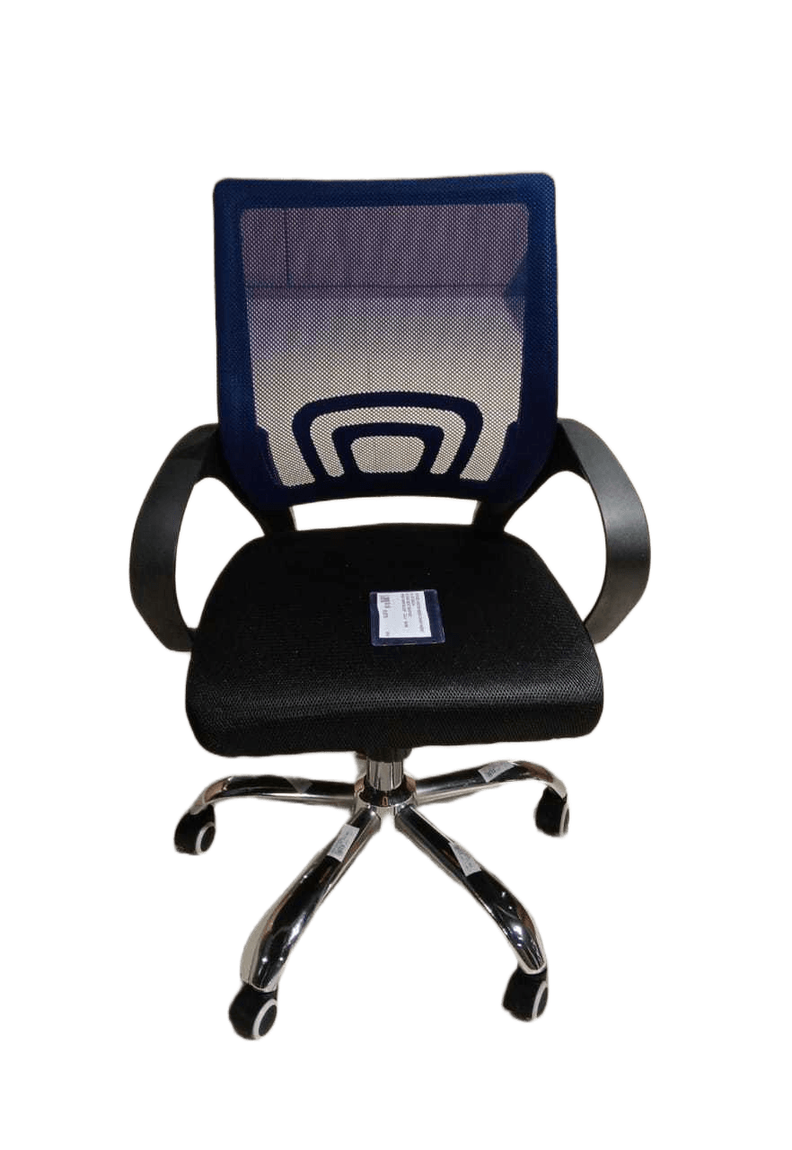 Office Visitor Mesh Chair Fabric Blue Back+ Black Seat 55x57x87 2cl=