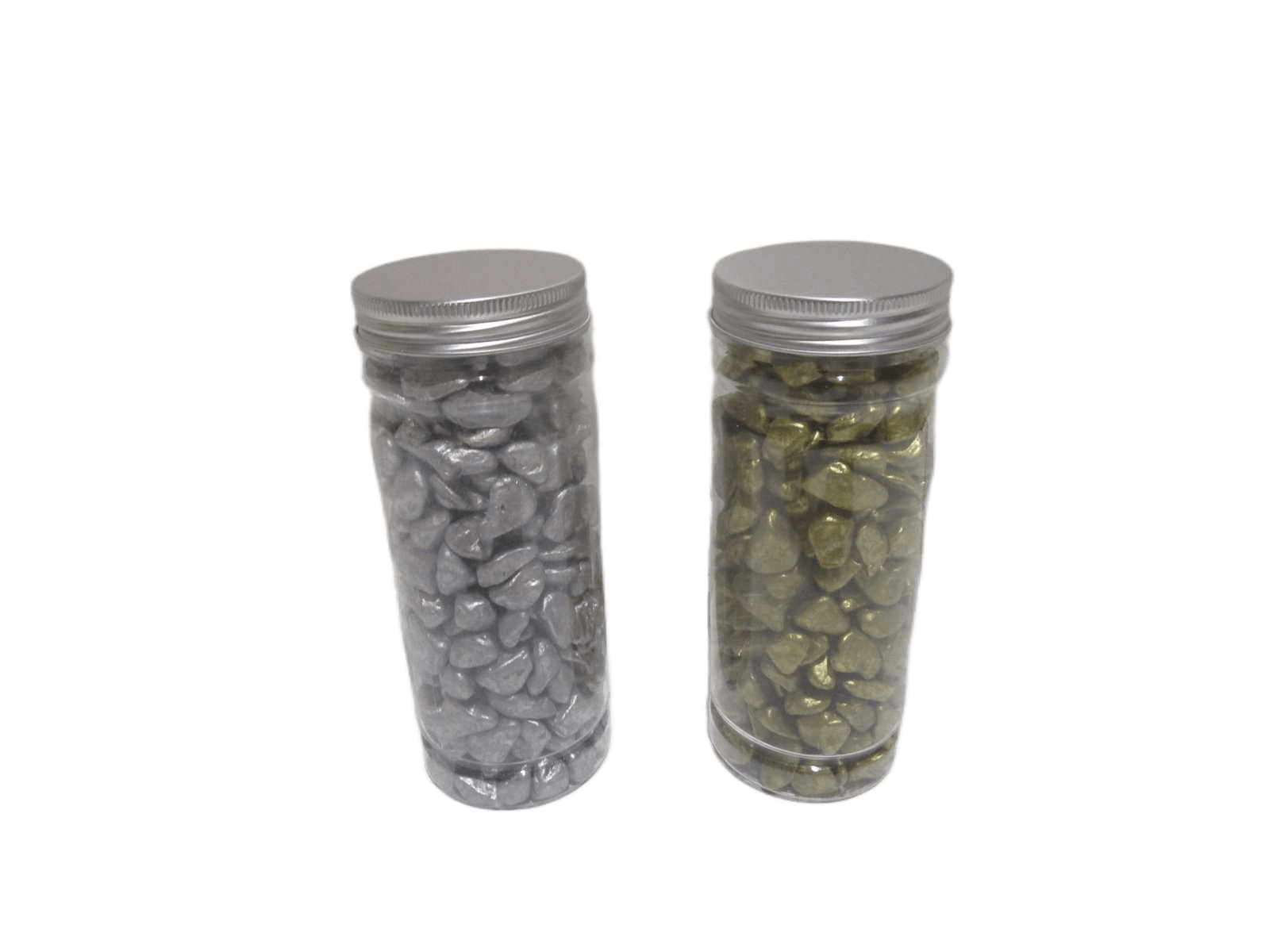Aqua Rock Deco Alu Cover Plastic Bottle Packing Gold Silver Ass 650g 10-12mm 1cl=