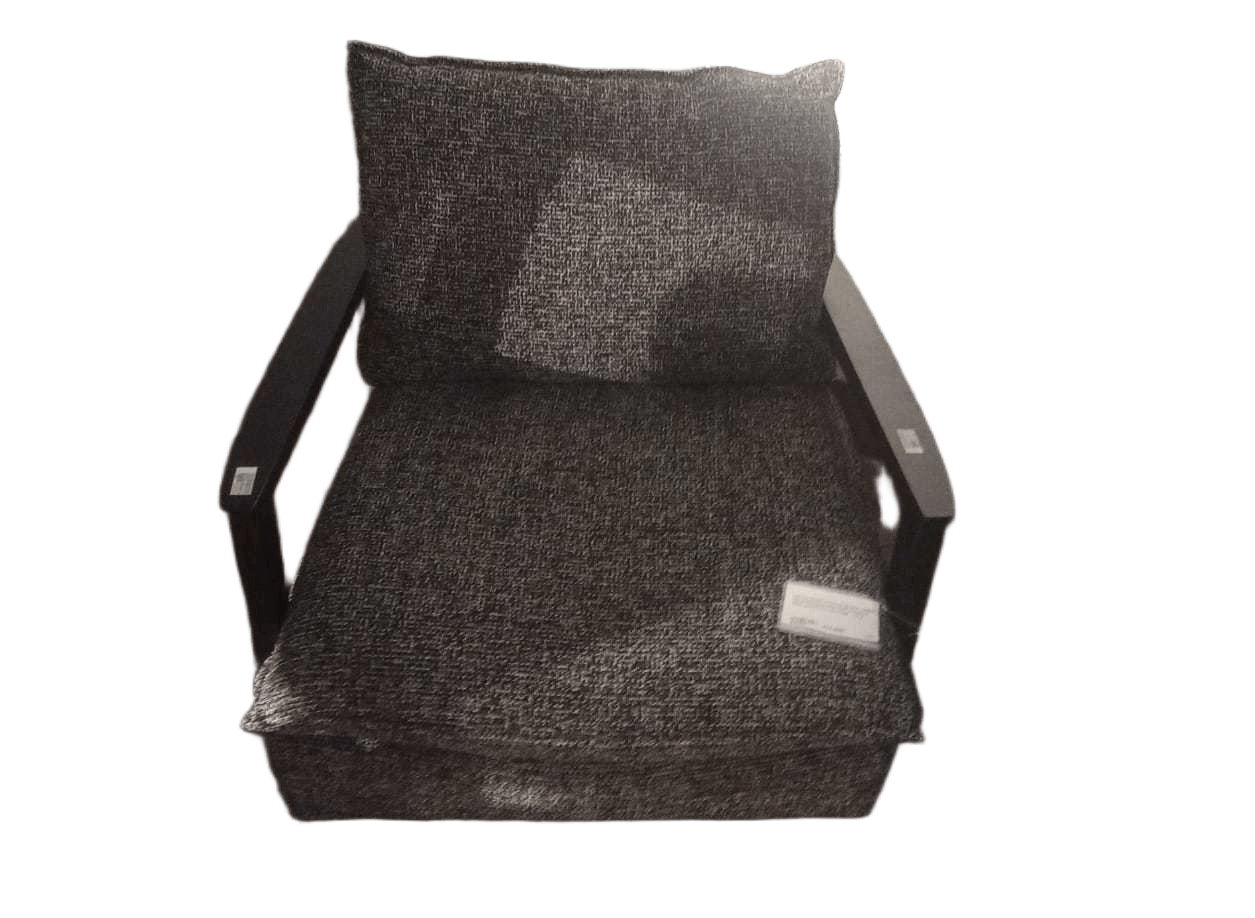 Single Chair A3246-8b Black Fabric, Solid Wood Structure 85x96x76