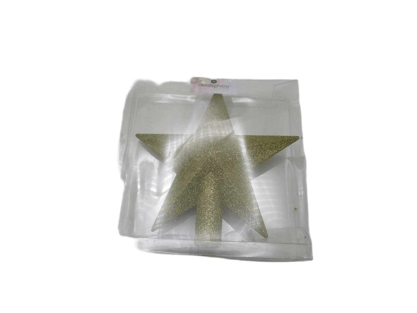 Christmas Glitt Star Tree Top 22cm Gold