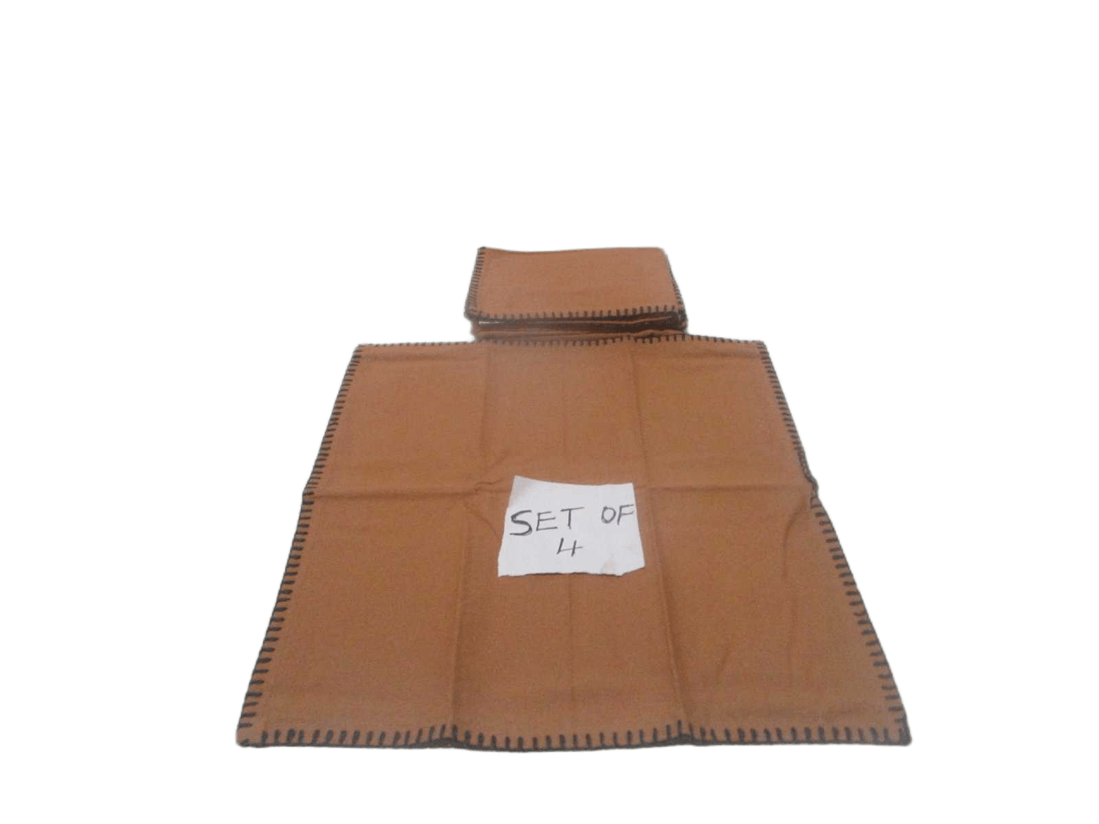 Set Of 4 Napkin 100% Cotton 160 Gsm Bordure Blanket Steach With Card Board 40x40 Rust