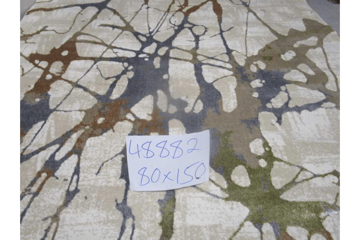 Carpet 80x150 Flosh And Shrink 400,000 Pts/Sqm 11 Mm Pile Height 2,300 Grm/Sqm Gray/Gold Brn/Blue