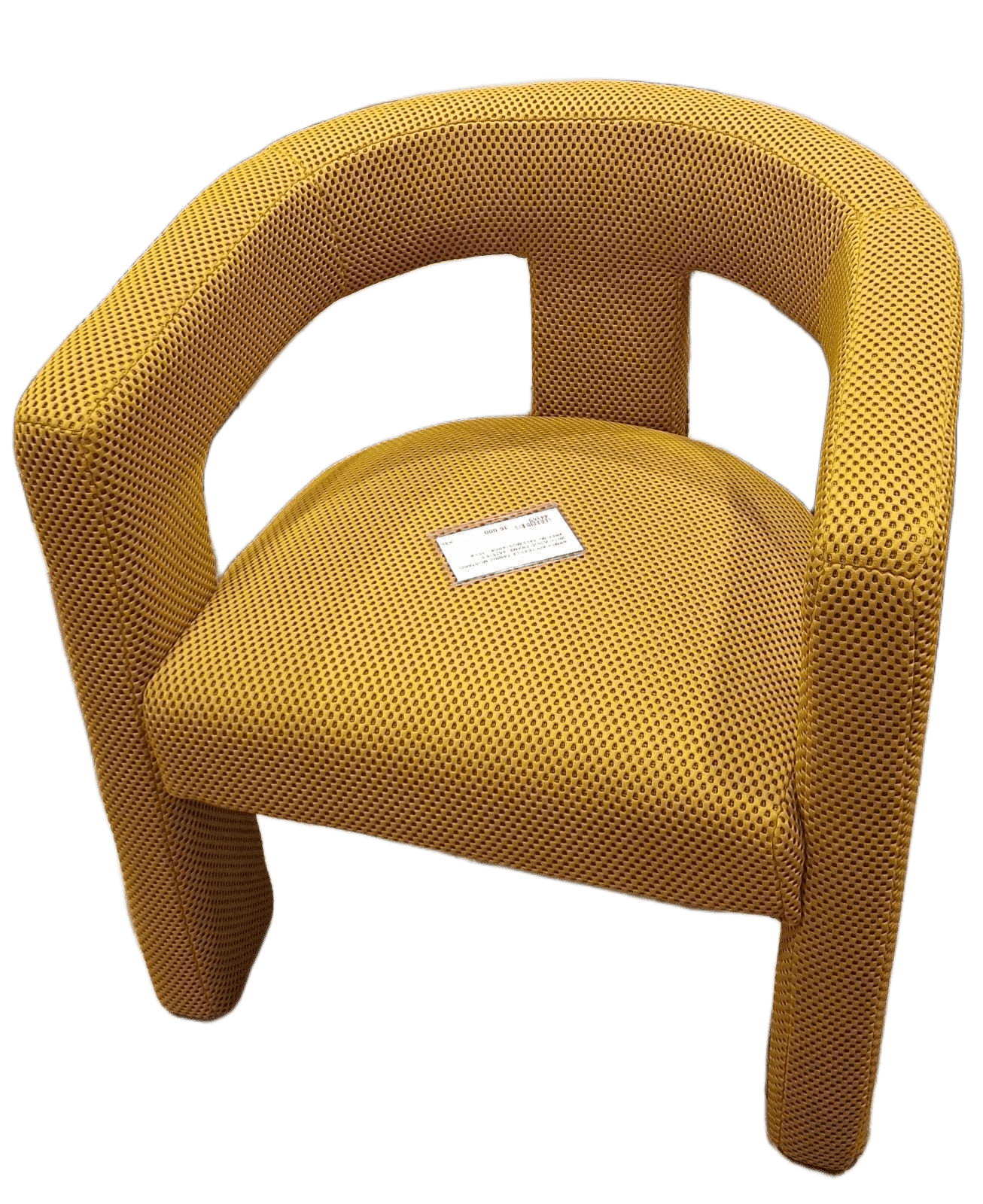 Armchair Textile Fabric Mustard With Wood Frame A62518-5