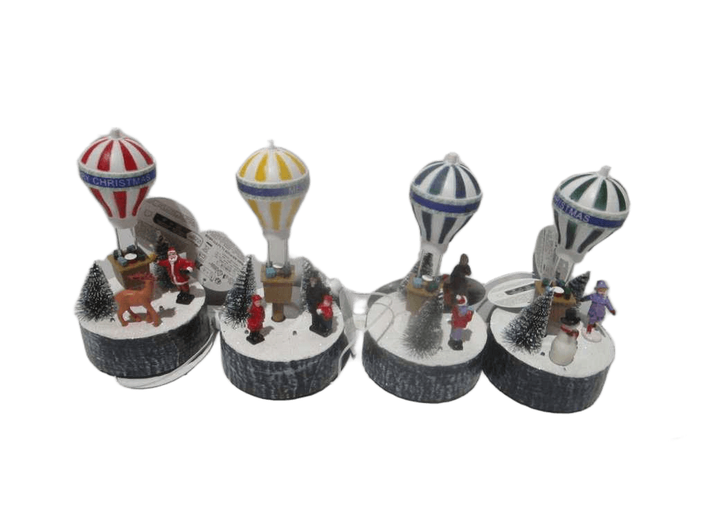 Xmas Scenery Led 17cm 4ass