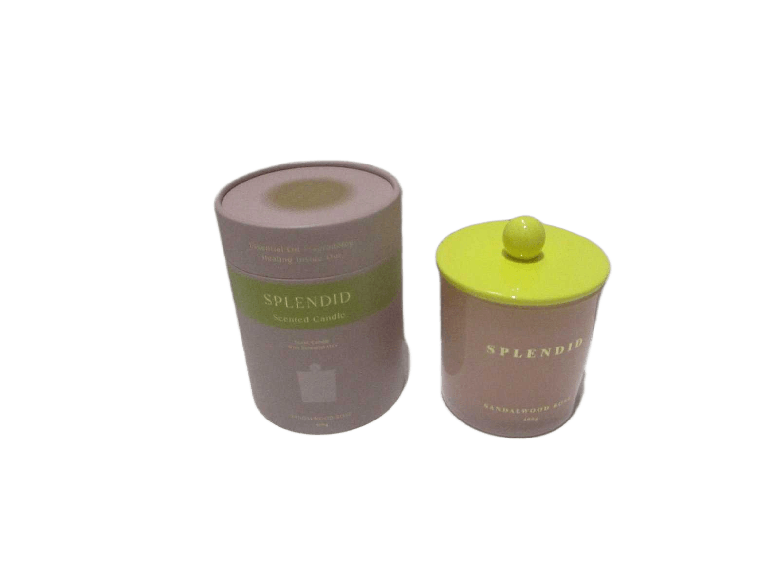 Candle Glass Bottle ,plastic Cover Gift Box Moq:1200pcs Pink Yellow Cover 400g
