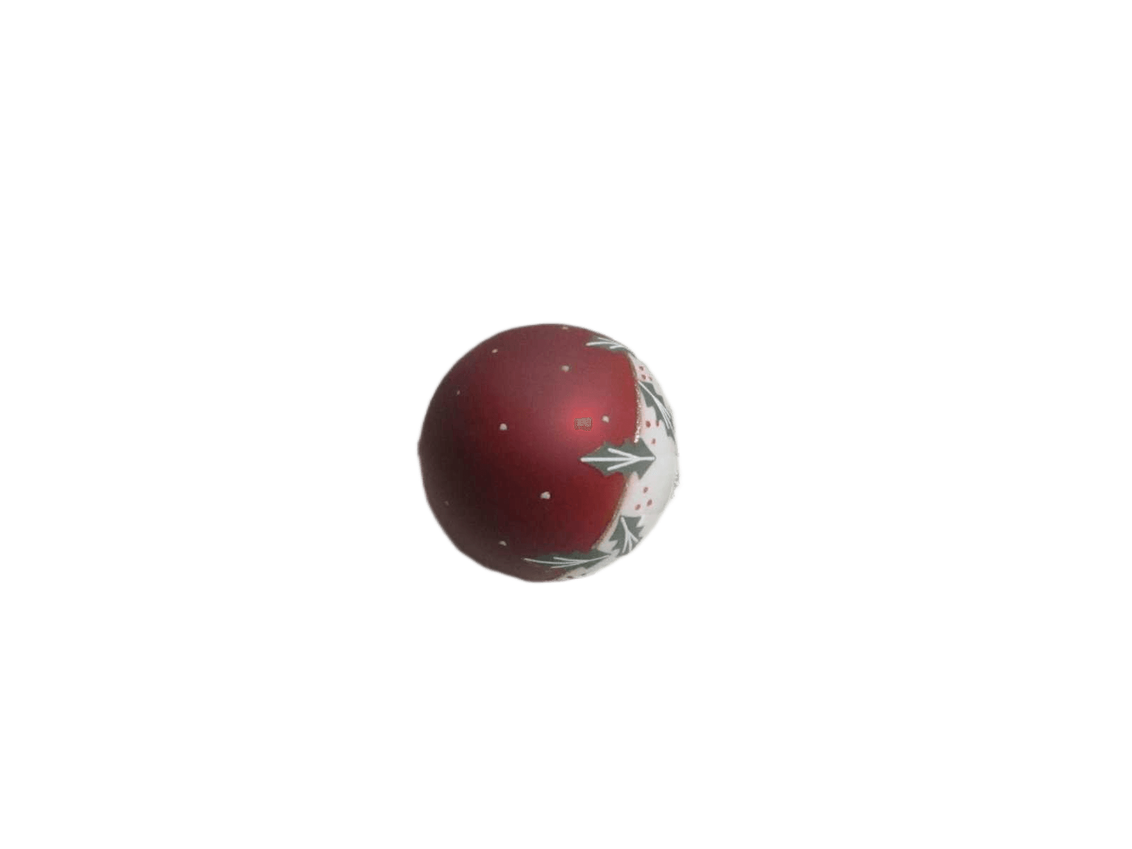 Holly Bdn Glass 100mm Rd/Wh