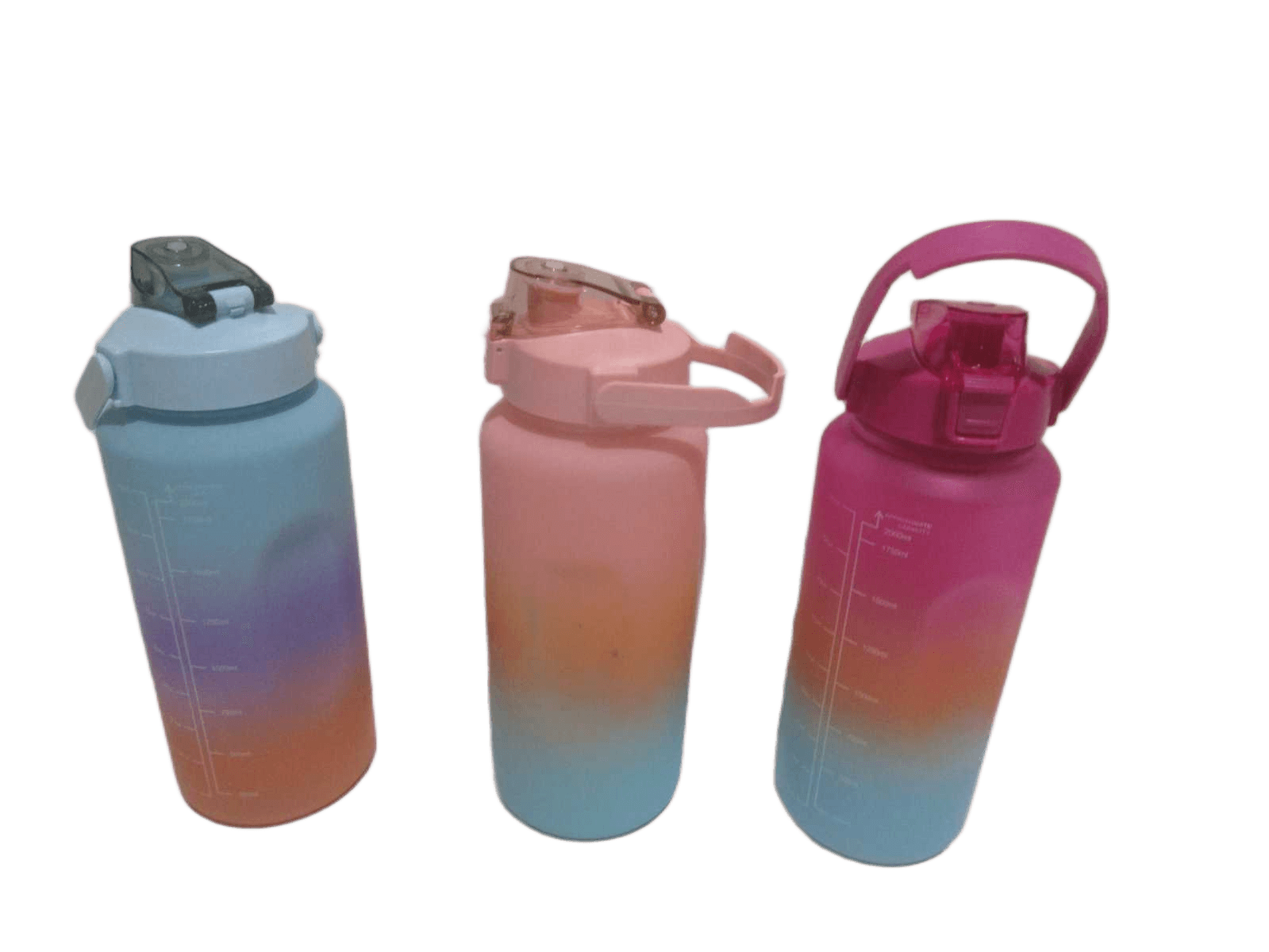 Plastic Kettle, Set Of 2: 2000ml(H27cm) + 800ml(H24cm) Opp Bag, 3 Color Assorted As Photo 2000ml 800ml 1cl=