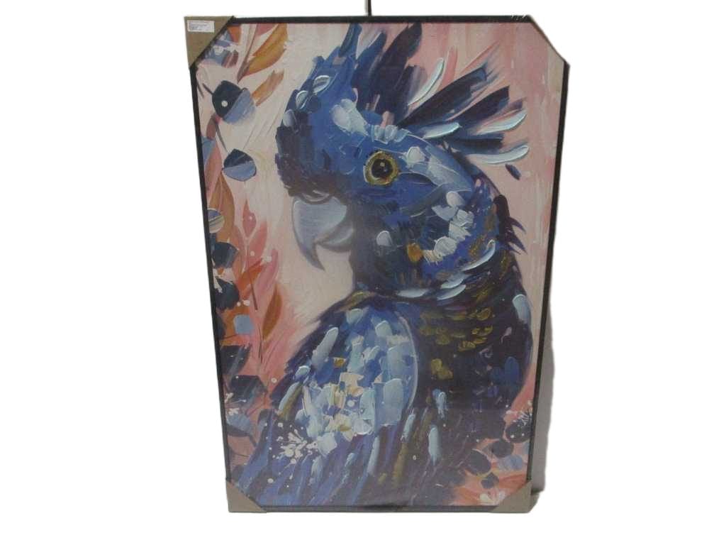 Painting Black Ps Frame Blue Bird Thickness:3.8cm 80x120cm