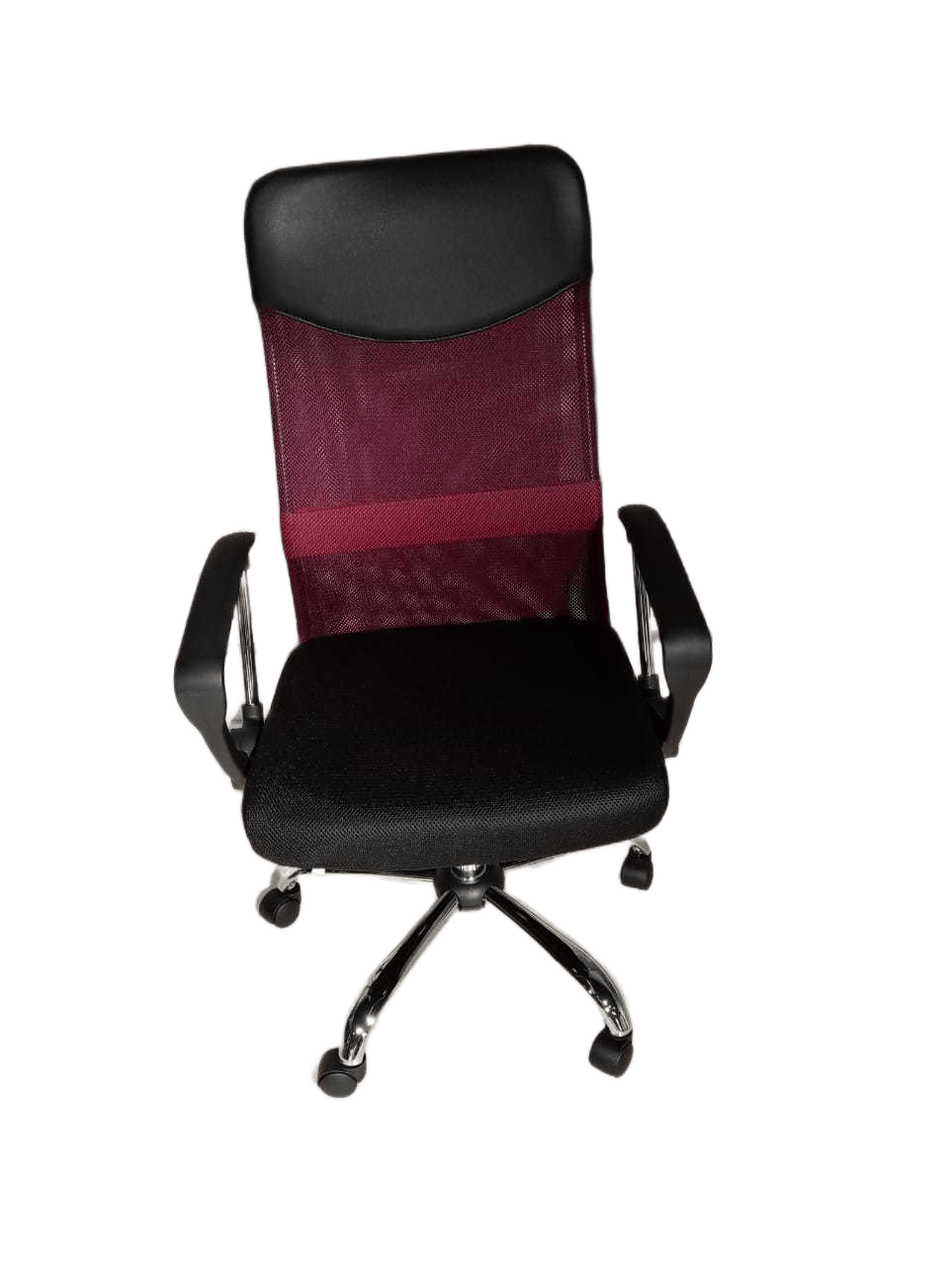 Office Swivel Chair Burgundy, Mesh Black+purple