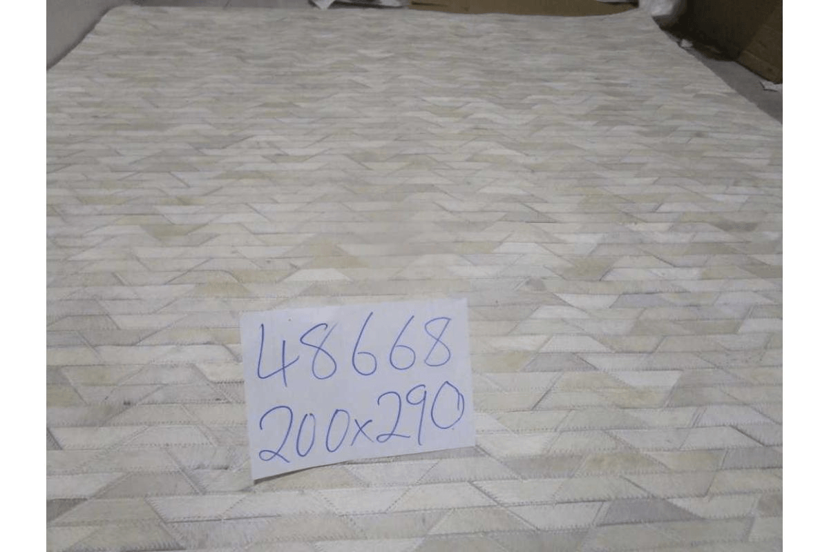 Carpet 100% Leather Handmade Hair On Hide
