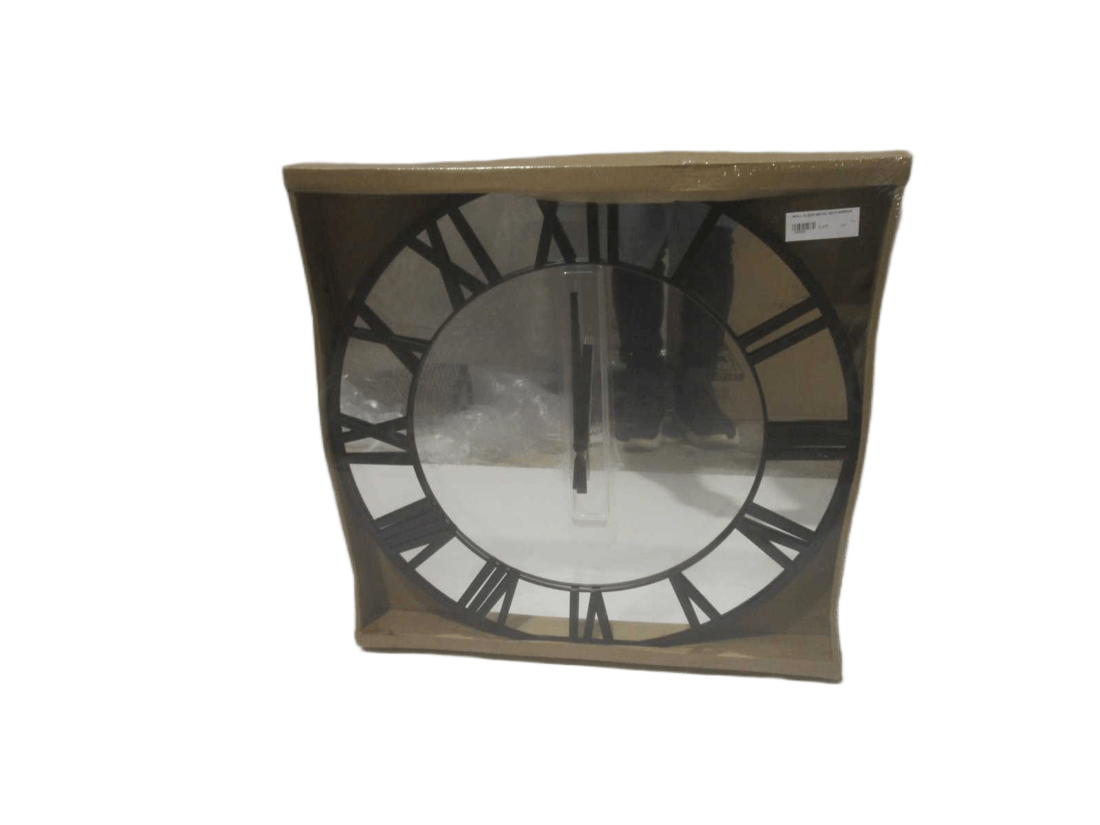 Wall Clock Metal With Mirror