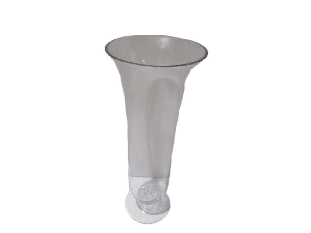 Vase Glass Clear Clear 20*49