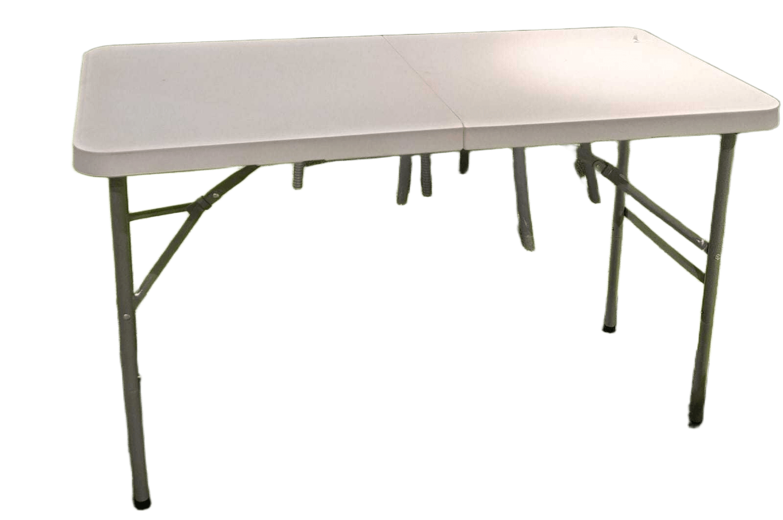 Table Hdpe Fold-In-Half Panel Thickness:4.5cm Steel Tube Thickness:25*1.0mm Plastic Panel:granite Steelleg: Grey 122*60*74cm