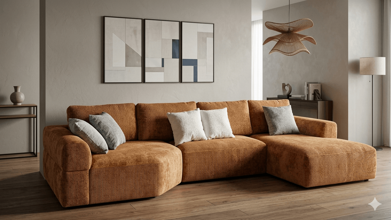 Sofa Corner Fabric Incagold Set C+2(0a)a+cl(Raf)+5 Pillow45x45 Pillow 3 Pillow G0602160 Cloudblue 2 Pillow G0602190 Pure White 378x171x90 Cat5 G0602110