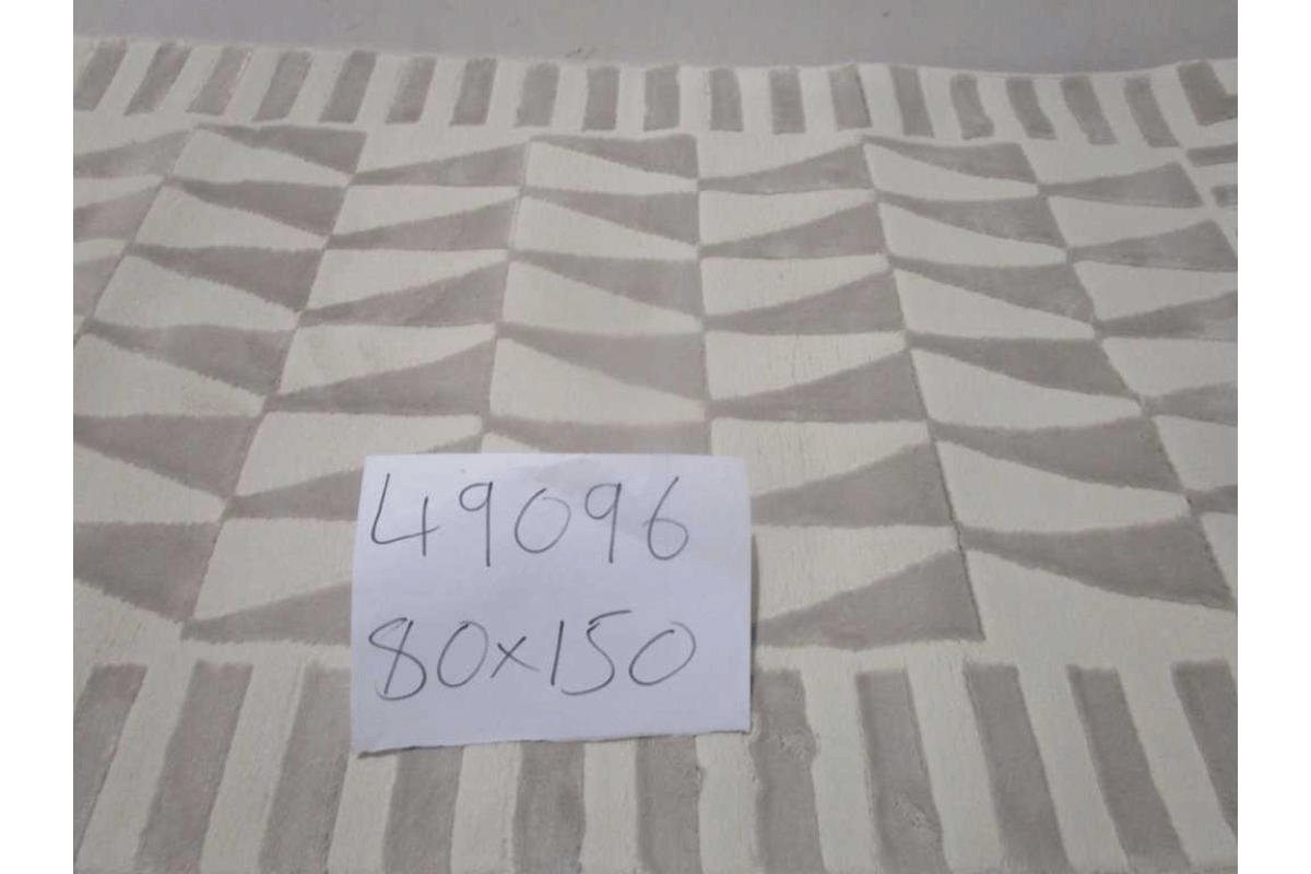 Carpet 80x150 Latte 100 % Polyster 1.750 G/Sqm 12 Mm Pile Height 500.000 Pointe Cotton Backing 3-4% Shrink On Width Washable 26 Cream/Grey
