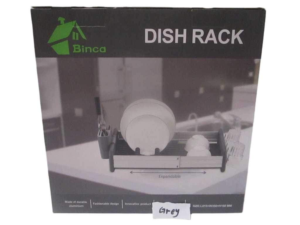 Dish Rack Extensible Alu+pp Packing Color Box Grey 61.5*35*