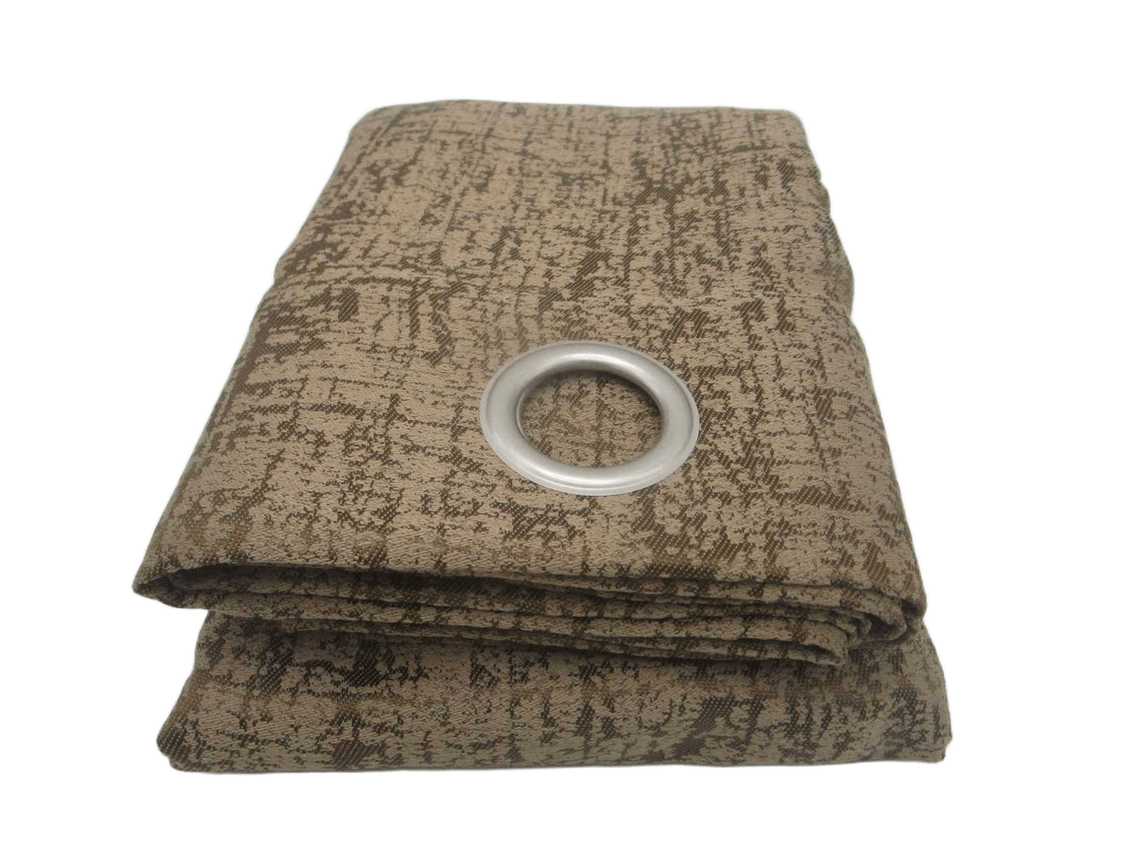 Curtain Brown 140x270 Cm 8 Rings 100% Polyester 334 Gsm Packing With Hanger