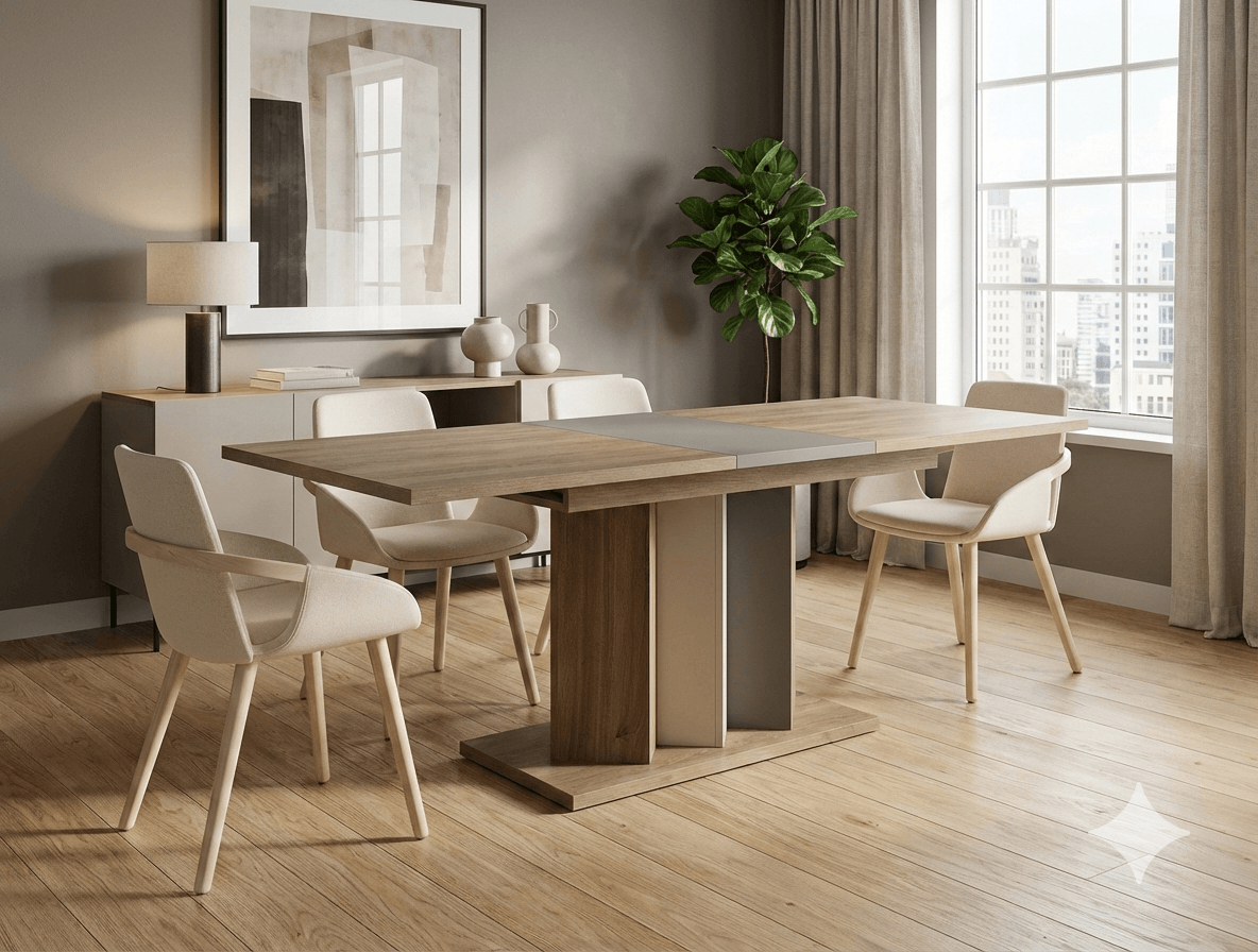 Dining Table Rectangular Extended