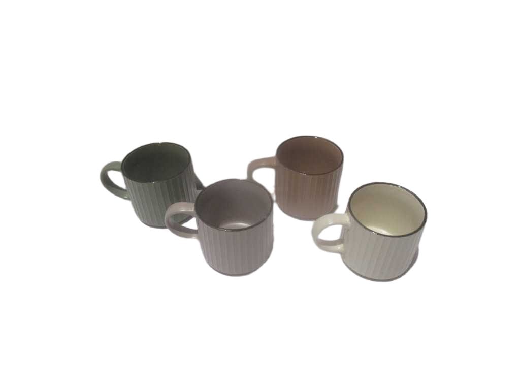 Mug Stoneware 410 Ml Shining Border On Top Mat Body