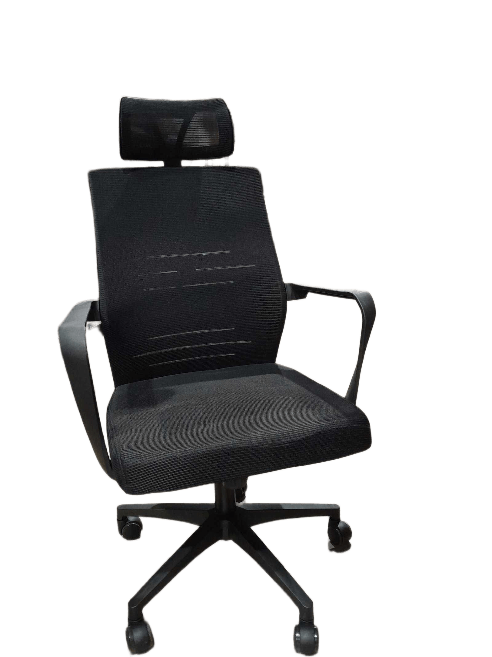 Office Mesh Chair Fabric Full Black 59x59x113