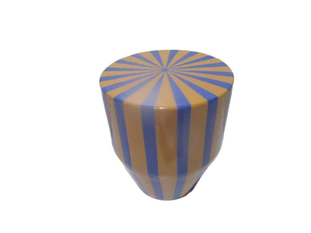 Table Round 100% Iron Shinny Double Color Blue Orang