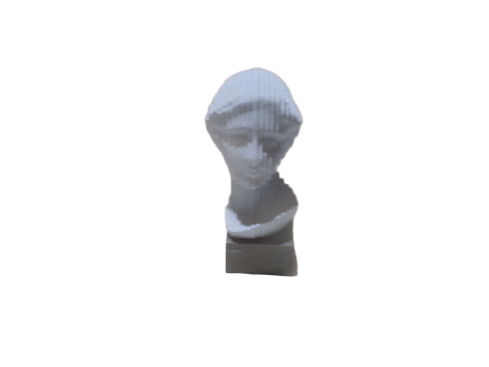 Figure Art Deco Resin Grey Full Resin 24.5x19x42