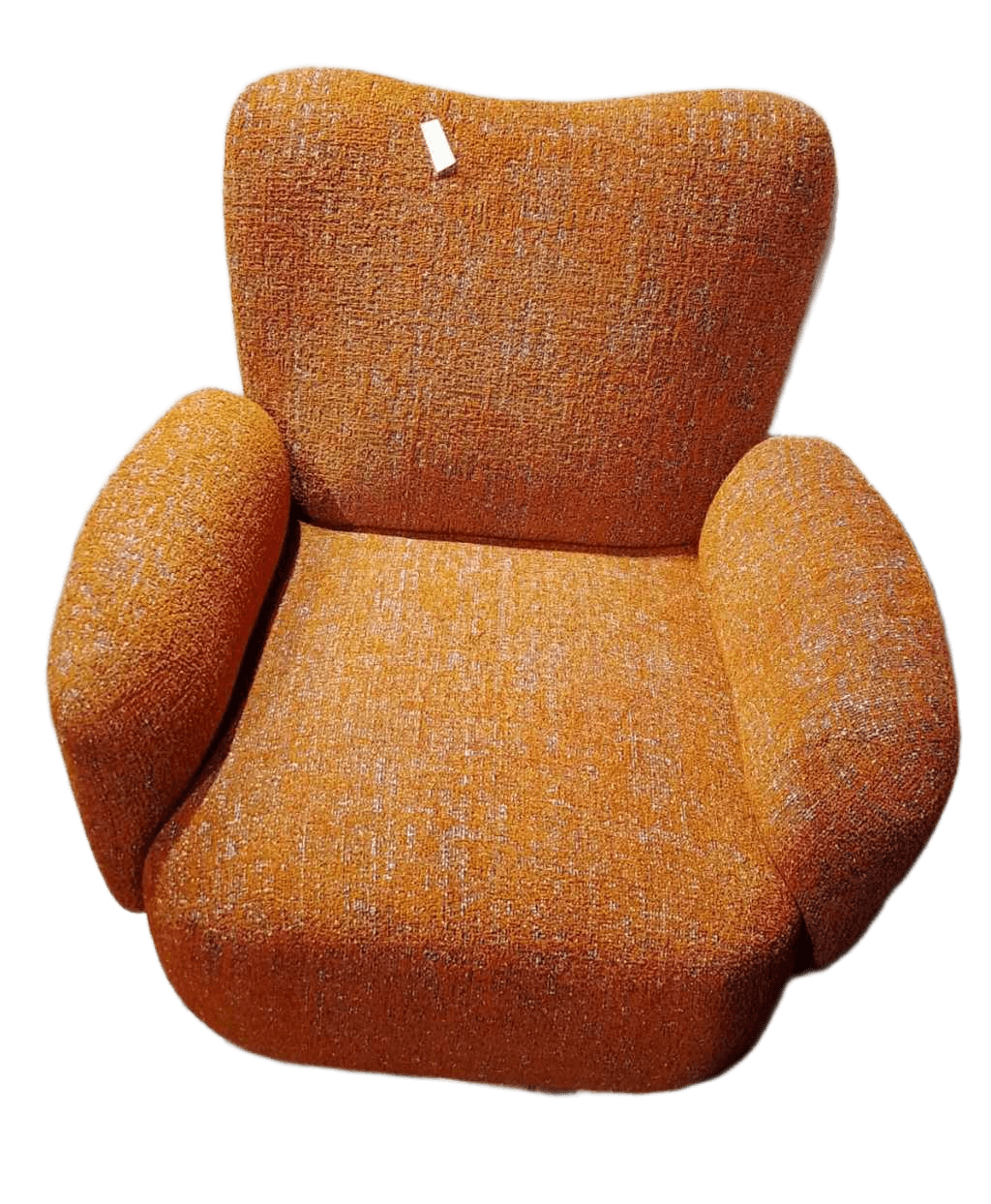 Swivel Arm Chair Fabric Single T23077a-7 Orange