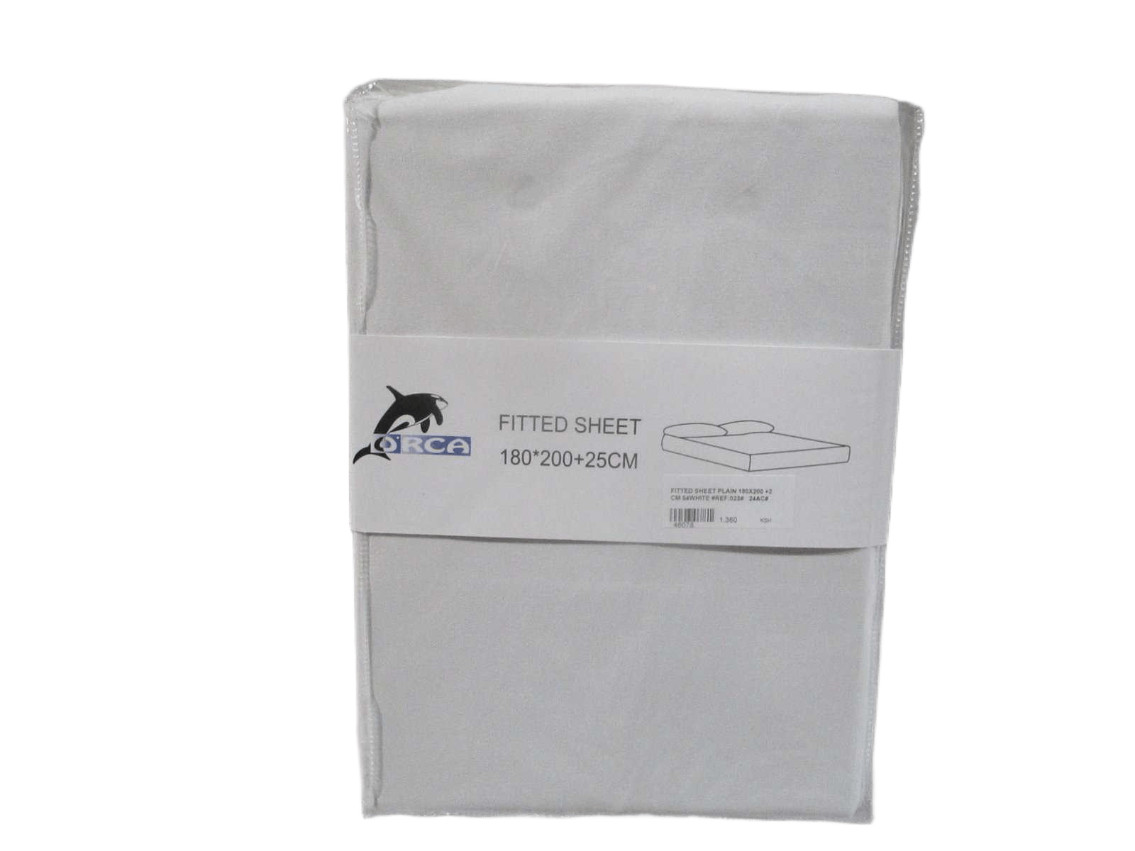 Fitted Sheet Plain 180x200 +25 Cm 54white