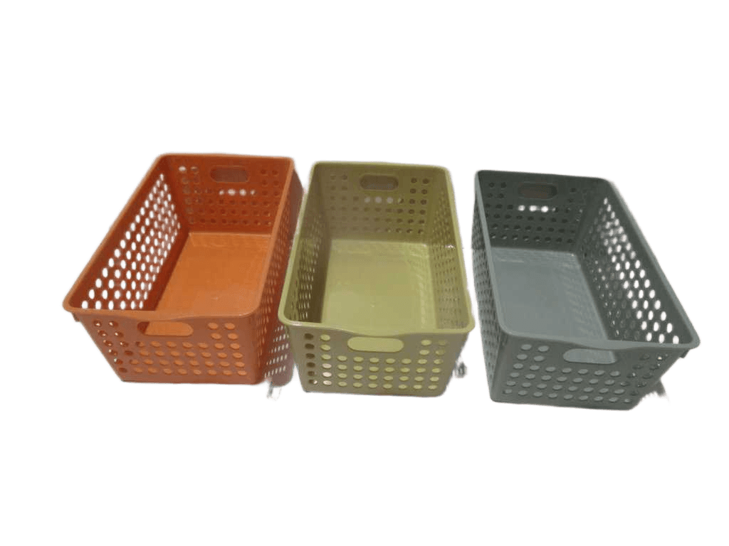 Storage Box With Handle Pp 144g Grey Orange Yellow 30*17.5*12