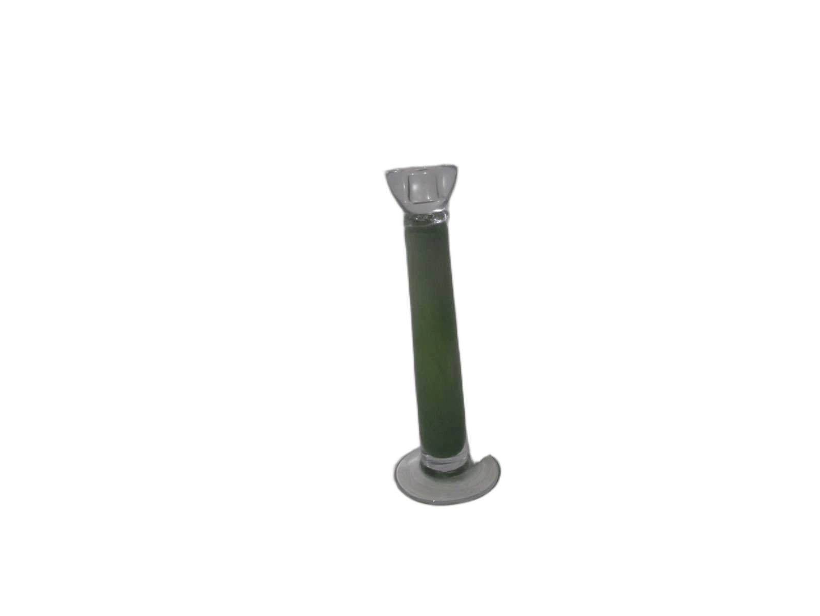 Candlestrick Handmade Small Glass Packing:brown Boxgreen29x10