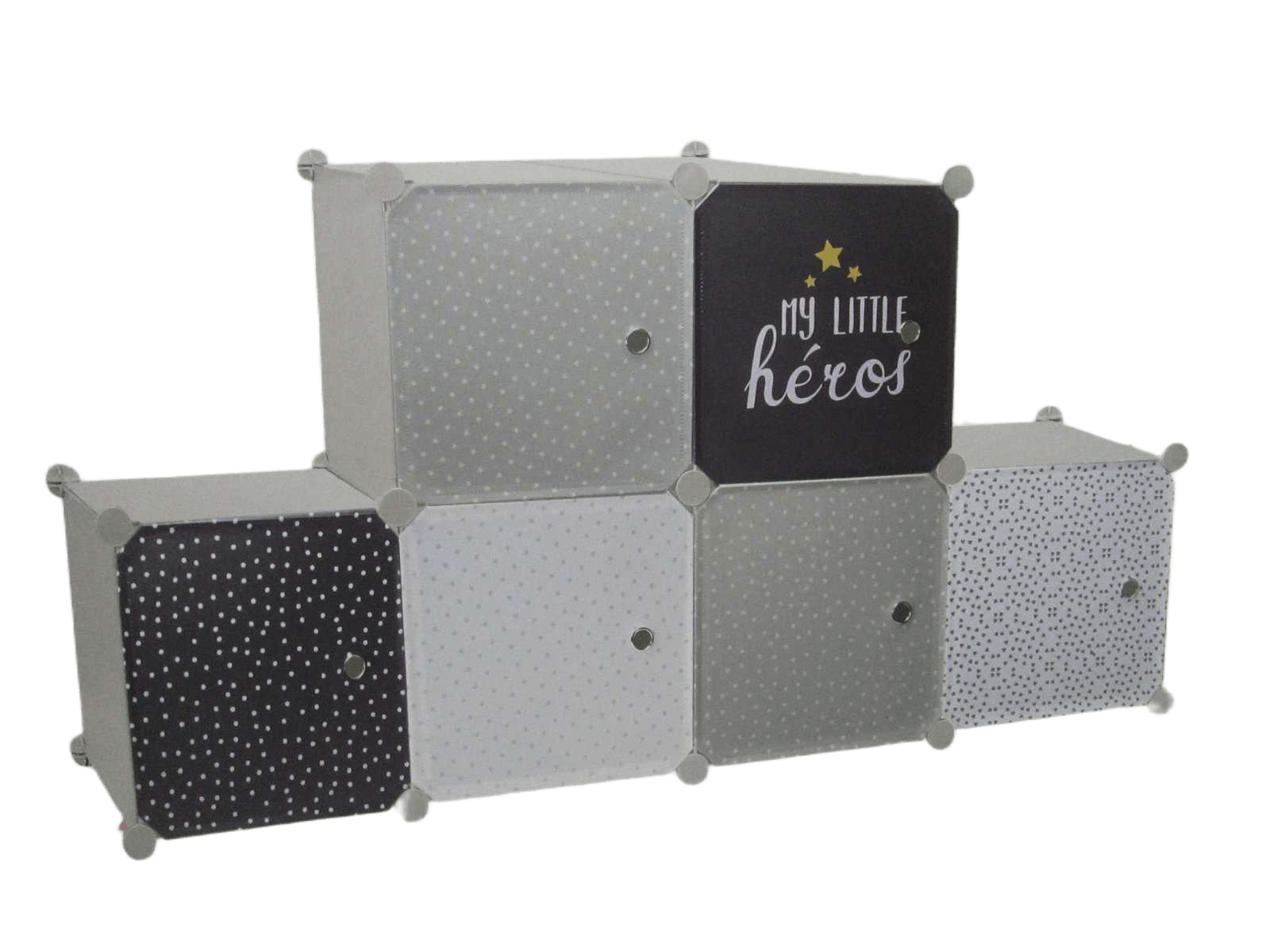 Wardrobe Modular Storage 6 Cubes Garcon M4