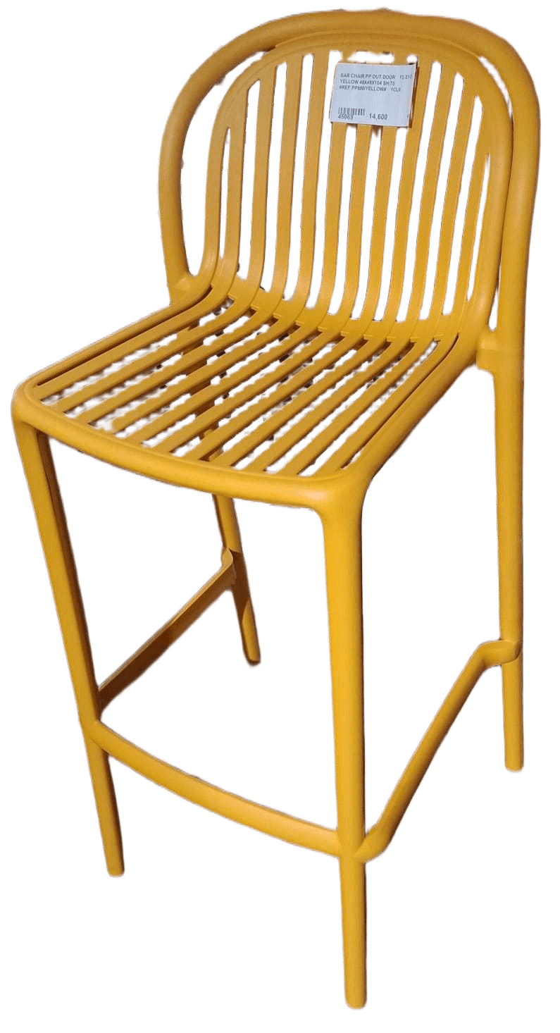 Bar Chair Pp Out Door F2-Sy-01 Yellow 49x49x104 Sh:75