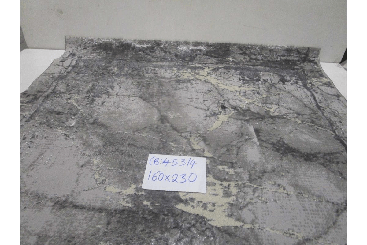 Carpet Grey Dk3188 256.000 Points 10mm Pile Height 1,600gr/Sqm Pp Heatset (1900dtex) + Shrink + Flosh 160x230 Cm