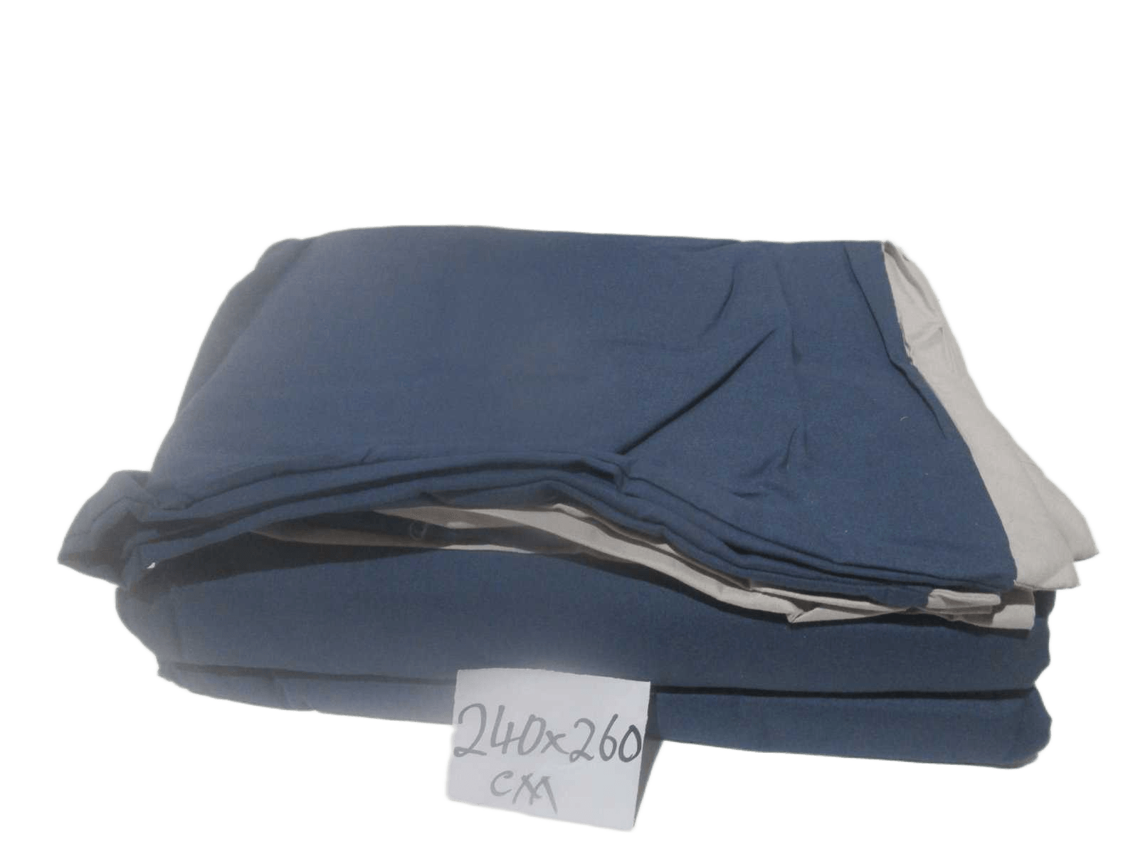 Quilt Cover 240x260cm Bed Sheet 240x290cm 2 Pillow Case 50x70cm Blue Bordure Light Grey Set Of 4pcs Quilt Cover 240x260cm Bed Sheet 240x290cm 2 Pillow Case 50x70cm 105gsm 100% Polycotton