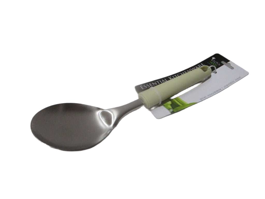 Rice Spoon Pp+stainless Steel 430 Packing Color Card Beige+ss Matt 25.5cm