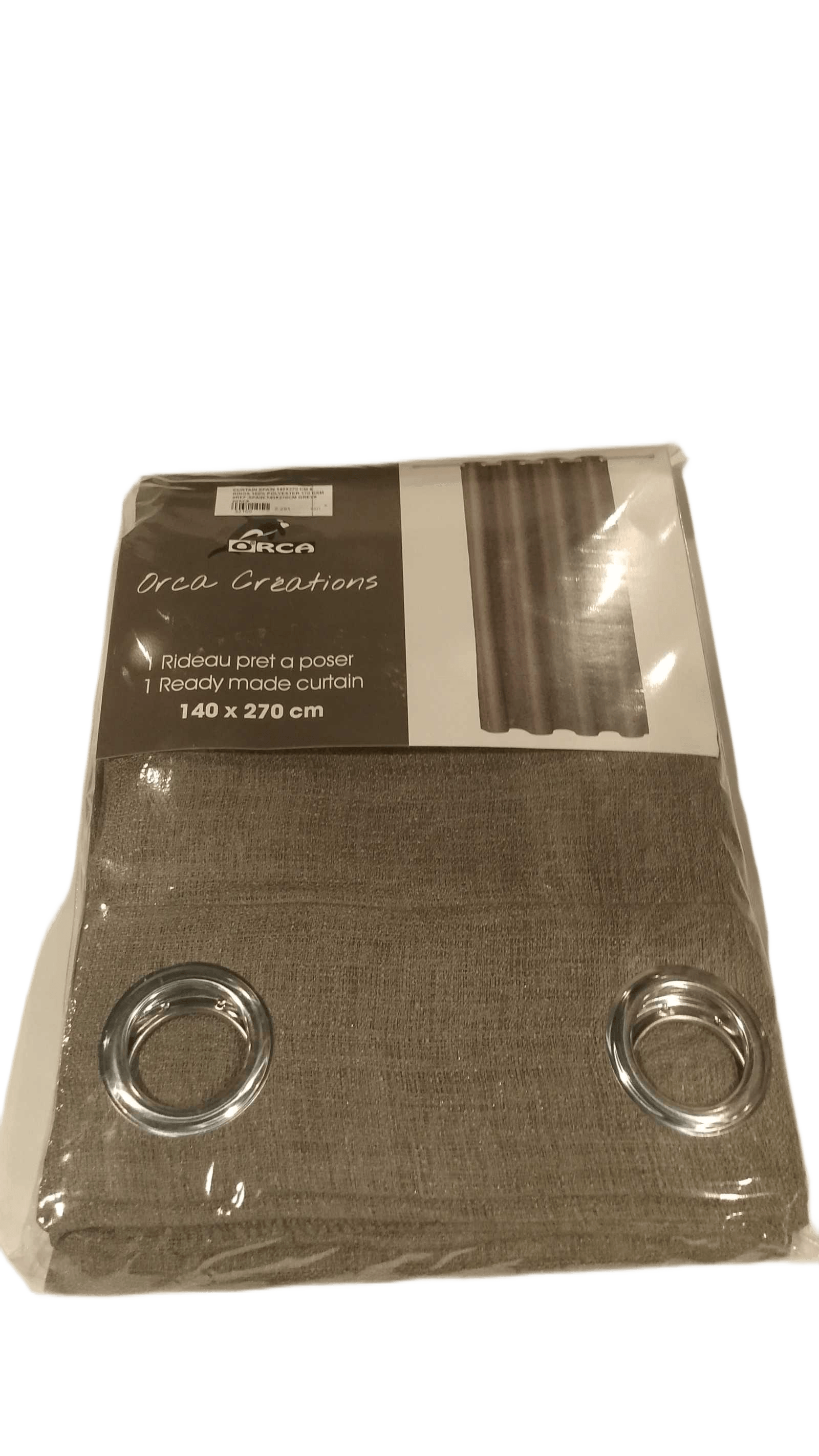 Curtain Spain 140x270 Cm 8 Rings 100% Polyester 170 Gsm