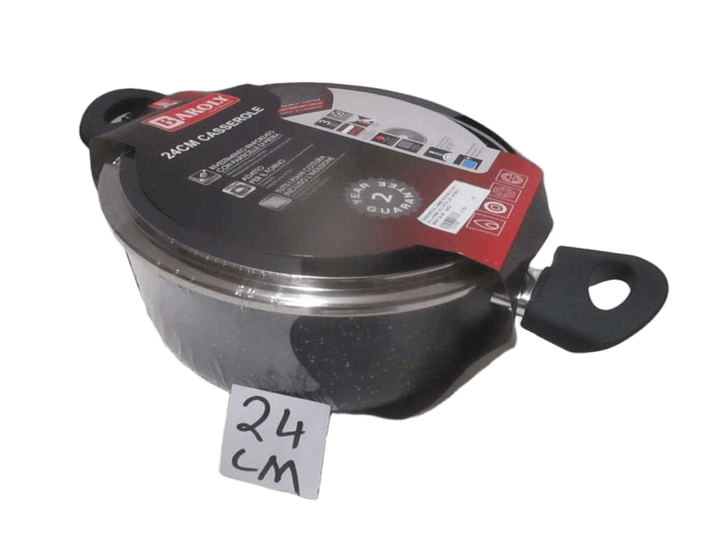 Casserole, 2.5mm, Suitable For All Hobs, Alu With Lid 24cmx11