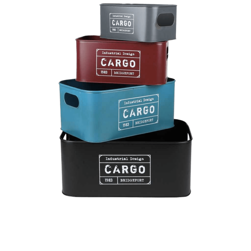 Loft Metal Metal Box X4 S:h9cm / M:h11cm / L:h13cm / Xl:h15cm